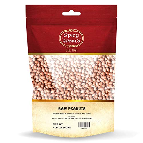 Spicy World Peanuts, Raw Whole With Skin Uncooked, Unsalted 4