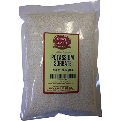 Spicy World Potassium Sorbate 1 Pound - Food Grade - Great For S