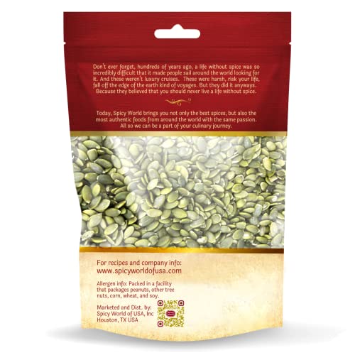 Spicy World Raw Pumpkin Seeds Pepitas 5 LB Bag - No Shell, AAA...