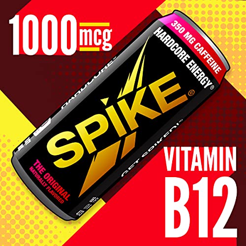 Spike Hardcore Energy Drink Original 16 Oz Pack Of 12