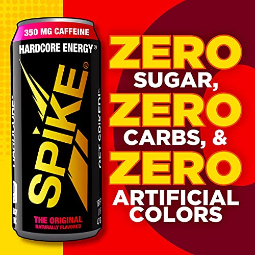 Spike Hardcore Energy Drink Original 16 Oz Pack Of 12