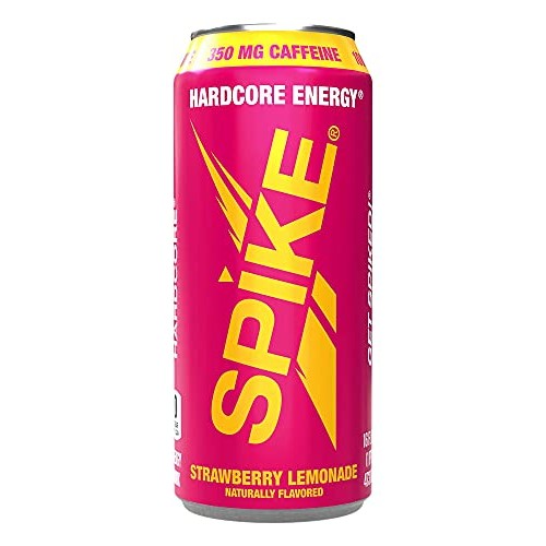 Spike Hardcore Energy Drink Strawberry Lemonade 16 Oz Pack Of 12