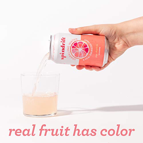 Spindrift Grapefruit Sparkling Water, 12 Fl. Oz. Cans Pack Of 8