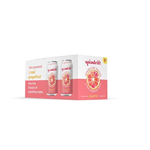 Spindrift Grapefruit Sparkling Water, 12 Fl. Oz. Cans Pack Of 8