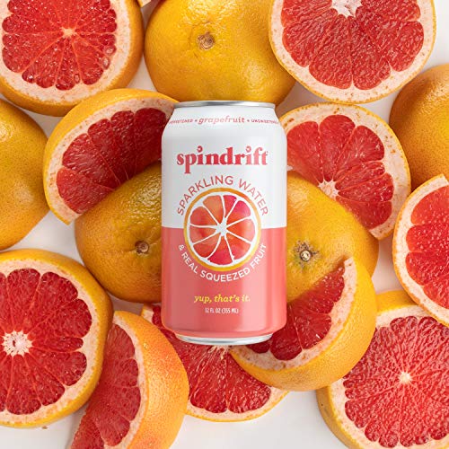 Spindrift Sparkling Water, Grapefruit Flavored, Made With Real S