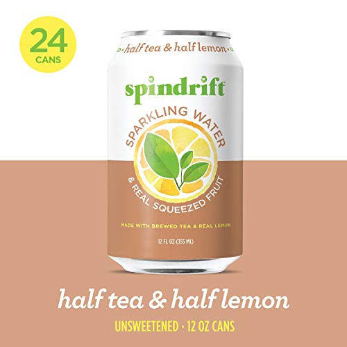 Spindrift Sparkling Water, Half Tea &Amp; Half Lemon Flavored, Made
