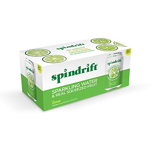 Spindrift Sparkling Water, Lime Flavored, 12 Fl Oz pack of 8