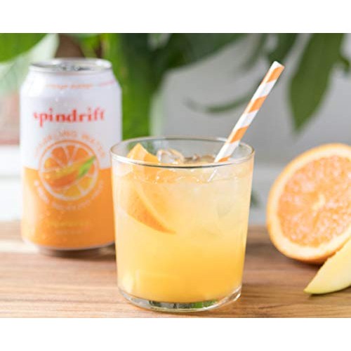 Spindrift Sparkling Water, Orange Mango Flavored, Made With Real Spindrift Sparkling Water, Orange Mango Flavored, Made With Real