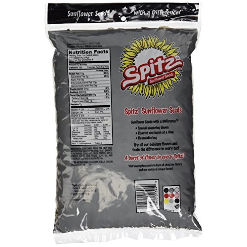 Spitz Cracked Pepper Flavor Sunflower Seeds, 1 Pound Bag Pack O