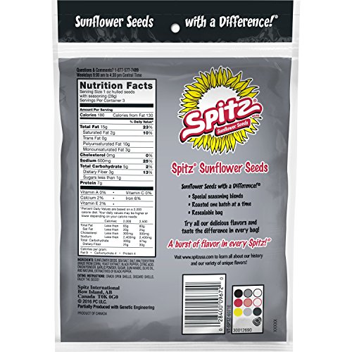 Spitz Cracked Pepper Flavored Sunflower Seeds, 6 Oz Bag Pack Of