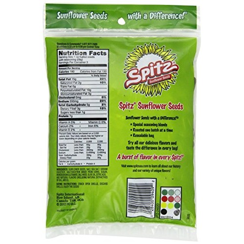 Spitz, Sunflower Seeds, 6Oz Bag Pack Of 4 Choose Flavors Belo