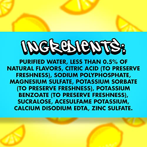 Splash Blast, Flavored Water Beverage, Lemon Flavor, 16.9 Fl Oz ...