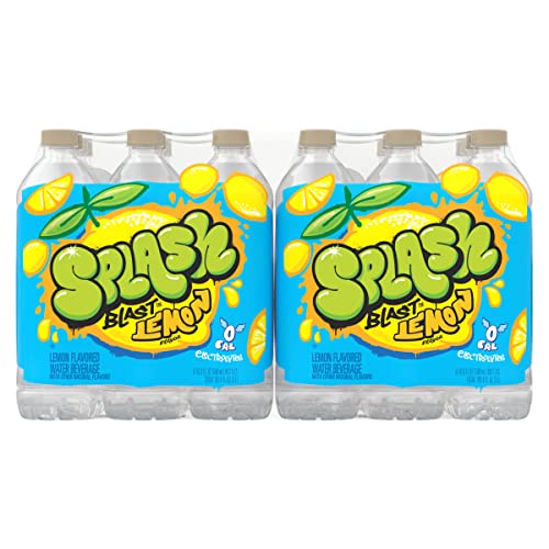 Splash Blast, Flavored Water Beverage, Lemon Flavor, 16.9 Fl Oz ...