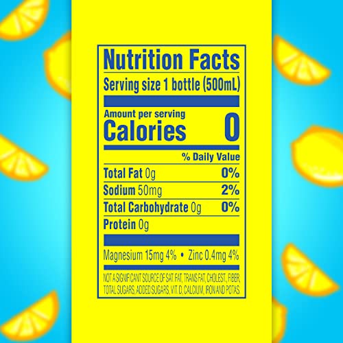 Splash Blast, Flavored Water Beverage, Lemon Flavor, 16.9 Fl Oz ...