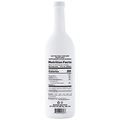 Splash Bloody Mary Premium Cocktail Mixer| 25.4 Fl Oz Total | Lo