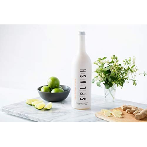 Splash Moscow Mule Premium Cocktail Mixer| 25.4 Fl Oz Total | Lo