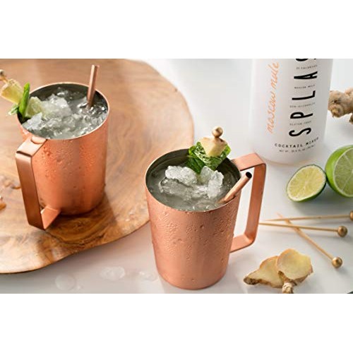 Splash Moscow Mule Premium Cocktail Mixer| 25.4 Fl Oz Total | Lo