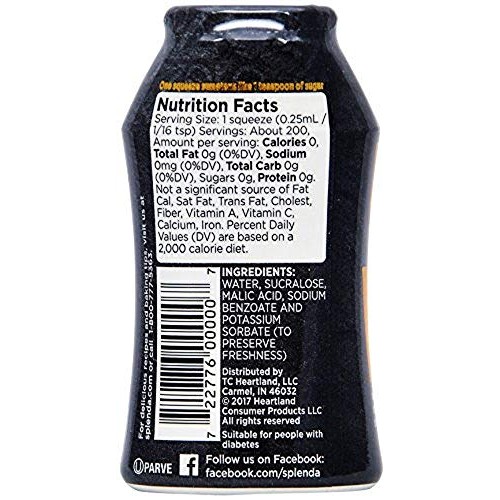 Splenda Zero Liquid Sweetener 1.68 Fl Oz Pack Of 4