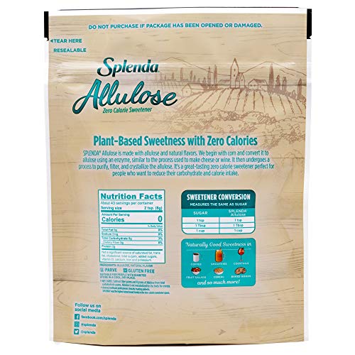 Splenda Allulose, Plant Based Zero Calorie Sweetener For Baking