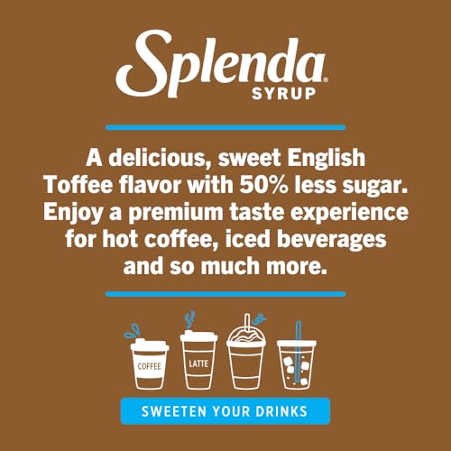 Splenda Coffee Syrup, English Toffee, Reduced Sugar, Flavored Li...
