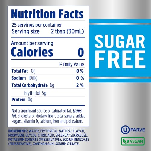 Splenda Coffee Syrup, French Vanilla, Sugar Free, Flavored Liqui...