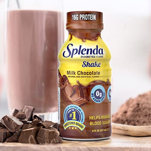 SPLENDA Diabetes Care Shakes - Meal Replacement Shake, Milk Choc...