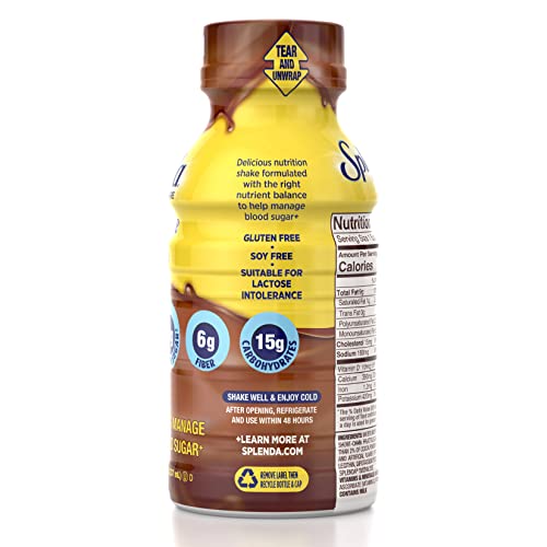 SPLENDA Diabetes Care Shakes - Meal Replacement Shake, Milk Choc...