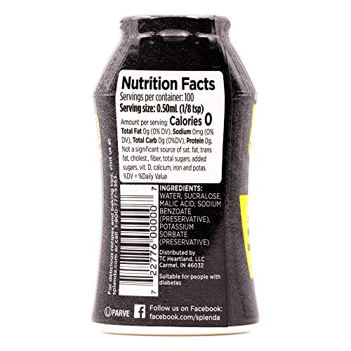 Splenda Liquid Zero Calorie Sweetener Drops, 1.68 Ounce Bottle