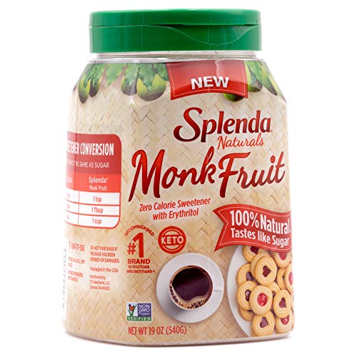 Splenda Naturals Monk Fruit Zero Calorie All Natural Granulated