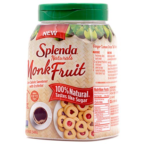 Splenda Naturals Monk Fruit Zero Calorie All Natural Granulated