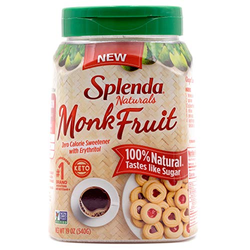 Splenda Naturals Monk Fruit Zero Calorie All Natural Granulated