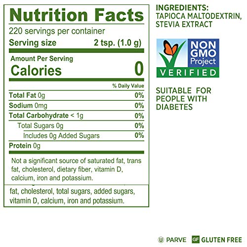 Splenda Naturals Stevia Sweetener For Baking: No Calorie, All Na