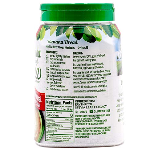 Splenda Naturals Stevia Zero Calorie Sweetener Jar Refill Pouch: