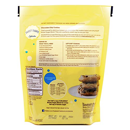 Splenda No Calorie Sweetener Brown Sugar Blend For Baking, 1 Pou