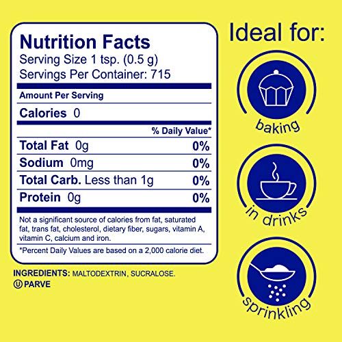 Splenda No Calorie Sweetener, Granulated Sugar Substitute, Resea
