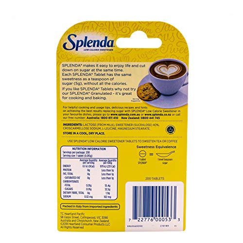 Splenda No Calorie Sweetener, Sweet Minis, 200 Count Tablets 1