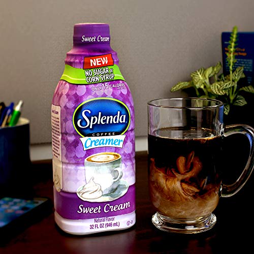 Splenda Sugar Free, Low Calorie Sweet Cream Coffee Creamer. Pack