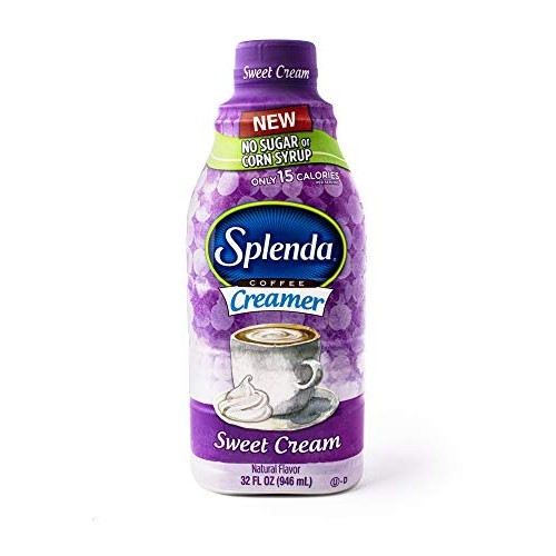 Splenda Sugar Free, Low Calorie Sweet Cream Coffee Creamer. Sing