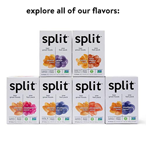Split Nutrition Cashew Butter And Sour Cherry Squeeze Packs, Glu