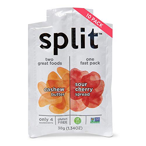 Split Nutrition Cashew Butter And Sour Cherry Squeeze Packs, Glu