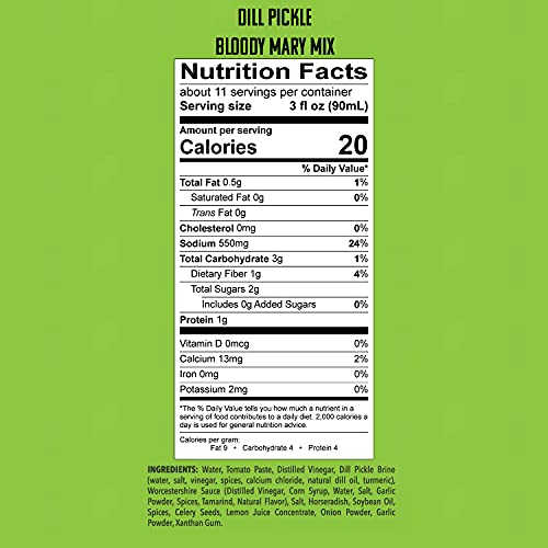 SPOOKY Dill Pickle Bloody Mary Cocktail Mix|Made With All Premiu...