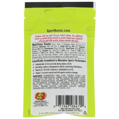 Jelly Belly Sport Beans, Energizing Jelly Beans, Lemon Lime Flav