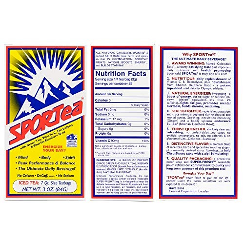 Sportea Iced: 7 Quart Size Bags/Box Pack Of 6