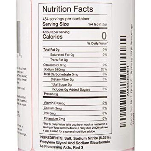 Curing Salt No.1. Quick Cure Premium Prague Powder Xl 1.5 Pound