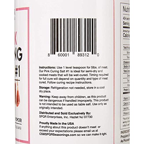 Curing Salt No.1. Quick Cure Premium Prague Powder Xl 1.5 Pound