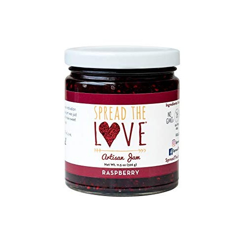 Spread The Love Artisan Jam, Raspberry All Natural, Vegan, Glut