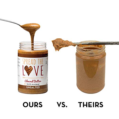 Spread The Love Unsalted Almond Butter, 16 Ounce All Natural, V
