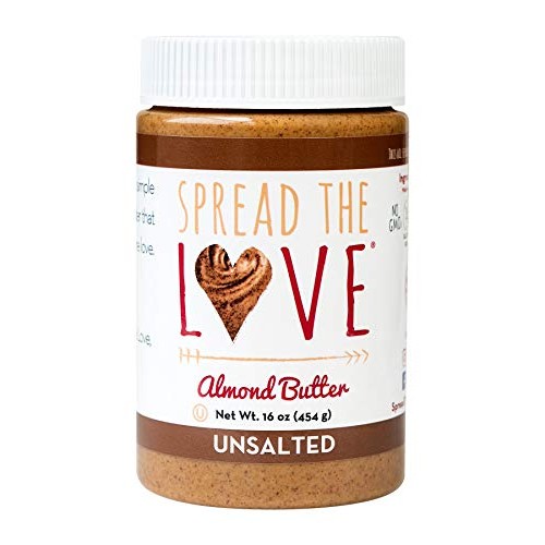 Spread The Love Unsalted Almond Butter, 16 Ounce All Natural, V