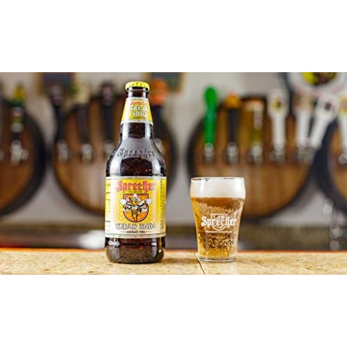 Sprecher Cream Soda, Fire-Brewed Craft Soda, Glass Bottle, 16Oz,