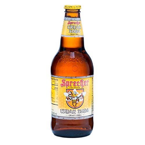 Sprecher Cream Soda, Fire-Brewed Craft Soda, Glass Bottle, 16Oz,